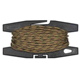 Paracord Spool Tool with 100 Feet of 550 7-Strand Parachute Cord (Multi Camo)