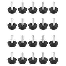QWORK QWORK Levelling Feet , Furniture Levellers , Furniture Screw Leveling Foot , M6x20mm , 20 Pcs