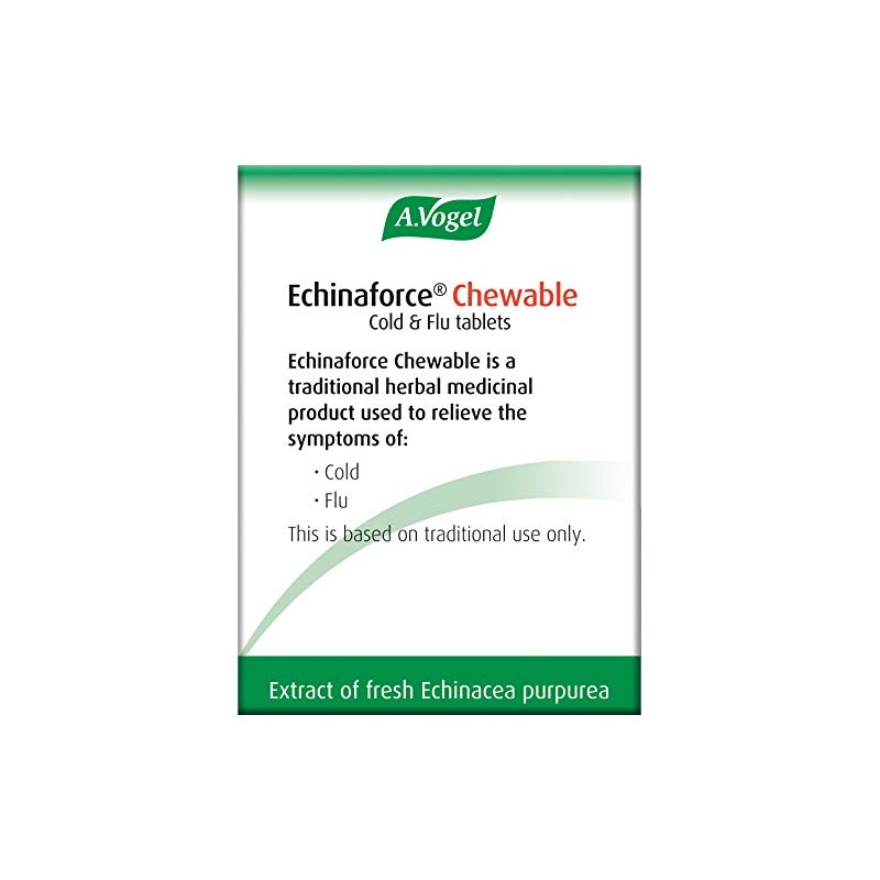 A.Vogel Echinaforce Chewable Cold & Flu Tablets | Relieve Cold