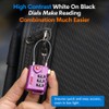 TSA Approved Cable Luggage Locks, Re-settable Combination with Alloy Body