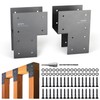 Wocepu 2 Pack Heavy Duty 6x6 (Actual 5.5"x5.5") Stainless Steel