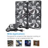 GDSTIME Big Airflow 4X 120mm Fans with 100V-240V AC Powered