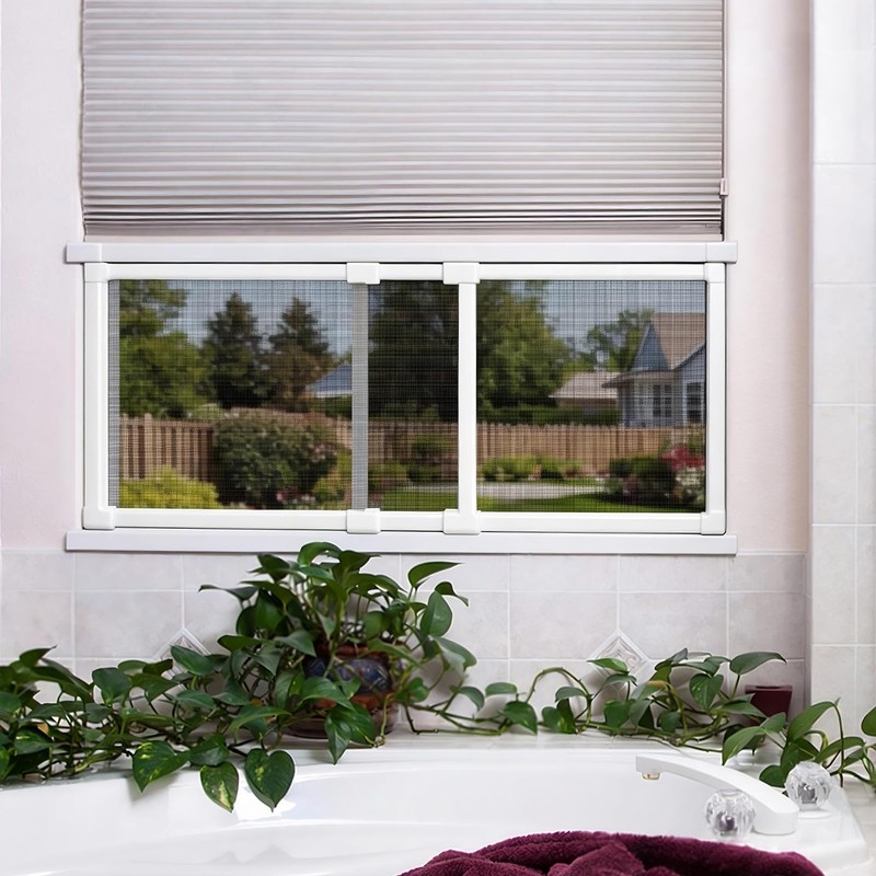 6 Pack Expandable Window Screen, 2 Way Sliding Adjustable Window