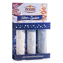 Sugar Decoration / Scatter Decoration "Silver - Magic" (3 Variants / 89 g) Back Decoration