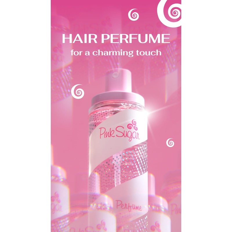 Pink Sugar Hair Perfume for Women, Body Mist Fragrance, Floral