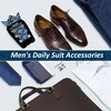 BOKUGE Pocket Square Holder,Keeps Pocket Squares for Men in Place，Fashionable