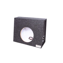 Atrend Bbox Single Sealed 10 Inch Subwoofer Enclosure - Pro Series Single Sealed Car Subwoofer Boxes & Enclosures - Premium Subwoofer Box Improves Audio Quality, Sound & Bass - Nickel Finish Terminals