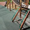 Lounsweer 2 Pieces Playground Accessories Metal Green Safety Handles Playhouse
