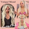 Blonde Wig Human Hair 210 Density 613 Lace Front Wig