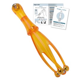 Hand Massager, Hand Massager, Massage Roller, Hand Massager, Acupressure Roller, Relaxing Goods, Press Point (Clear Orange)