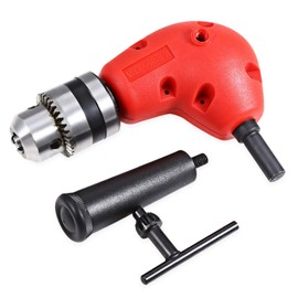 SENRISE Angle Drill Adapter 1-10mm Right Angle Drill Attachment 90 Degree Bend Extension Chuck with Handle Clamping for Three Jaw Chuck Electronic Extension Accessories (Type A)