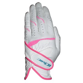 IOMIC X-FIT Glove Lady`s Golf Gloves, 7.5 inches (19 cm), Left Hand, Accessories, White x Rose Pearl, 7.5 inches (19 cm)