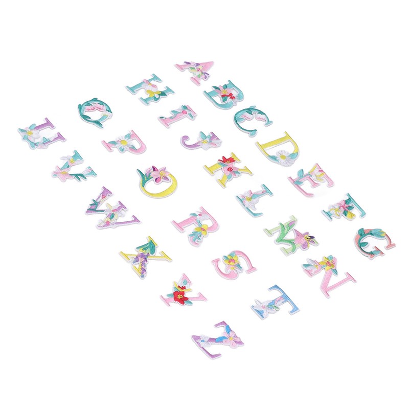 26 Letter Patches DIY Combinations Embroidered Patch Easy Ironing Soft