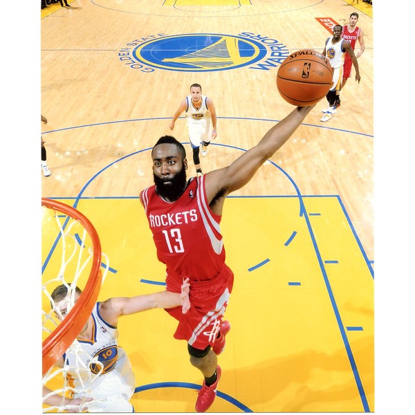 JAMES HARDEN HOUSTON ROCKETS 8X10 SPORTS ACTION PHOTO (CC)