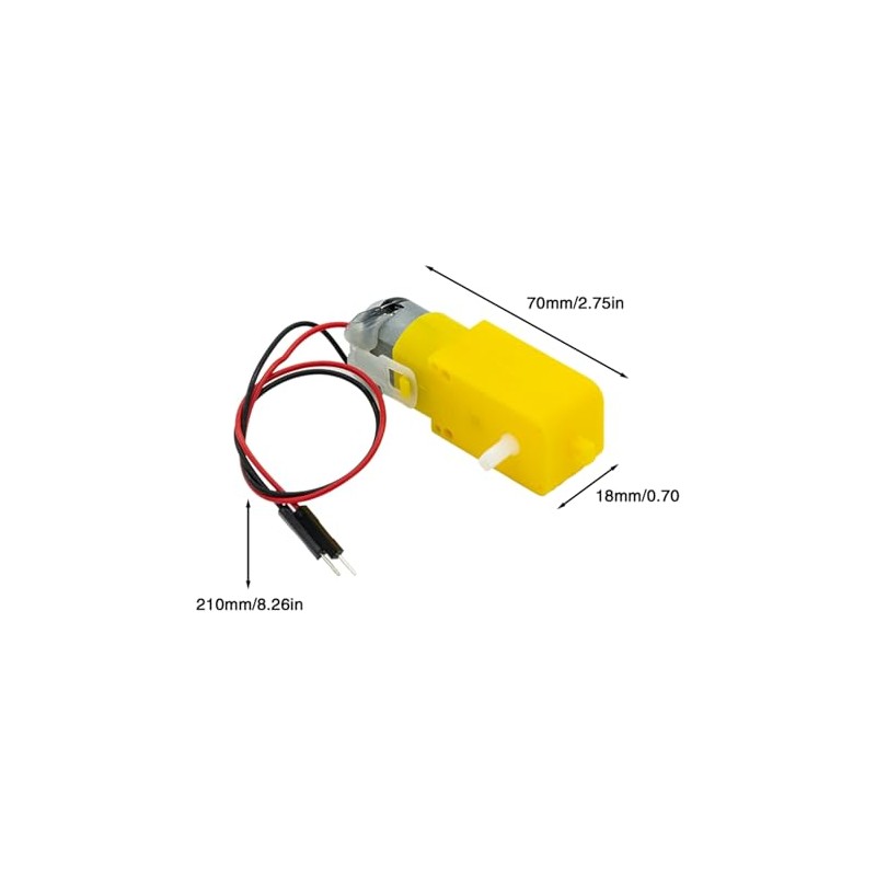 6pcs TT Motor DC Electric Motor 3V-6V Dual Shaft Geared