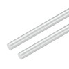 M METERXITY 2-Pack Round Aluminum Rod, 12mm (1/2") Dia 300mm