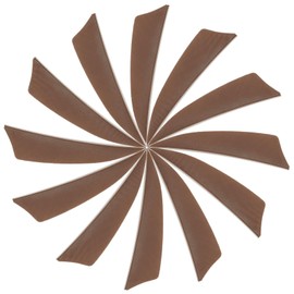 YELARXI Arrow Vanes Turkey Archery Arrows Feathers Fletching, 3 Inch Left Wing Fit for Hunting Target Shooting - Shield Cut (25Pcs, Fuchsia)