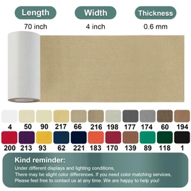 Linen Canvas Repair Tape, 4×63 Inches Beige Waterproof Self-Adhesive Patch for Outdoor Gear,Durable Fabric Tape for Boat Covers,Couch,Tents,Sofas,Sun Shades,Awnings,Lounge Chairs