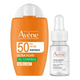 Avène Kit Solar UltraFluid Ultra Mat 50ML+Suero Hyalu 10ML