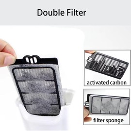 FRIRODSAY Aquarium Filter Cartridges Suit for 3.5W 280L/H Low-Water Fish Tank Filter Turtle Tank Reptiles Amphibians Frog Crab Cichlids Newt Filter Plate(Cartridges-3PCS)