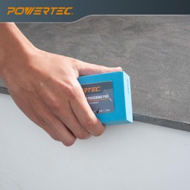 POWERTEC Diamond Hand Polishing Pads 200 Grits 1Pack, Diamond Sanding Block for Polishing and Grinding Porcelain, Ceramic Tile, Glass, Granite, Stone, Wood & Metal (71906)