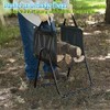 AMAGABELI GARDEN & HOME Fireplace Log Holder with Canvas Firewood