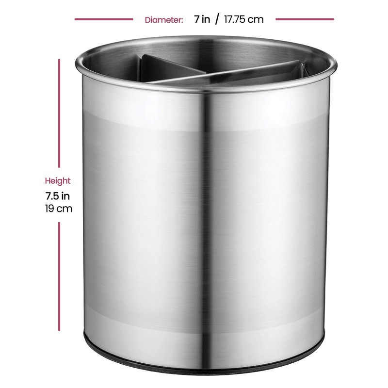 FineDine Rotating Kitchen Utensil Holder for Kitchen Counter - With