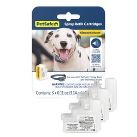 PetSafe Spray Refill - Citronella - No-Mess Replacement Cartridges Spray Dog Bark Collar Remote Training Collar - Refill Cartridge Only - 3-Pack - PAC00-16371
