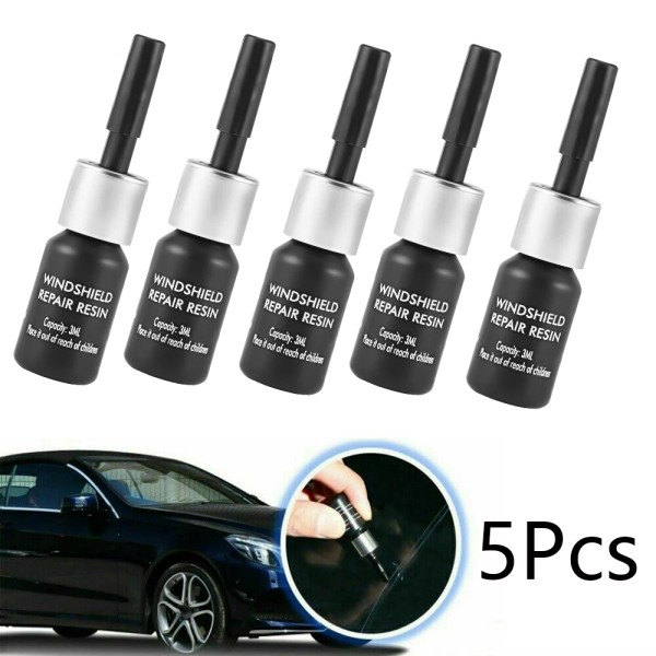 Gearzaar 5 Pack Auto Glass Nano Repair Fluid Car Windshield