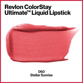 Revlon ColorStay Ultimate Liquid Lipstick, Satin-Finish Longwear Full Coverage Lip Color, Stellar Sunrise (060), 0.07 oz