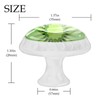 LRCCJS Green Kiwi 4 Pack White Drawer Handles Clear Cabinet