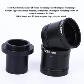Microscope Adapter Digital Microscope Camera C-Mount Adapter Lens CCD Camera Interface Adapter Suitable for 23.2mm Microscope with 30mm/30.5mm Adapter