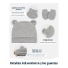 4juegos De Gorritos Turbantes + Manoplas Para Recién Nacidos