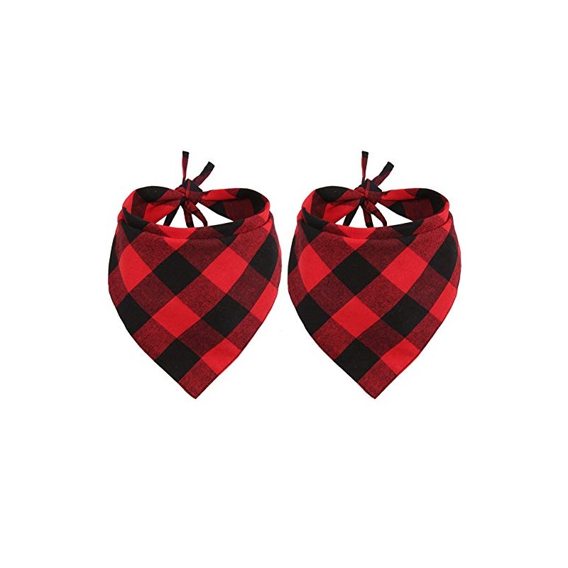 2 Pcs Dog Bandana Christmas Pet Triangle Scarf Accessories Bibs