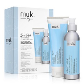 Muk Kinky Muk Curl Leave in Moisturiser and Extra Hold Curl Amplifier Duo Pack