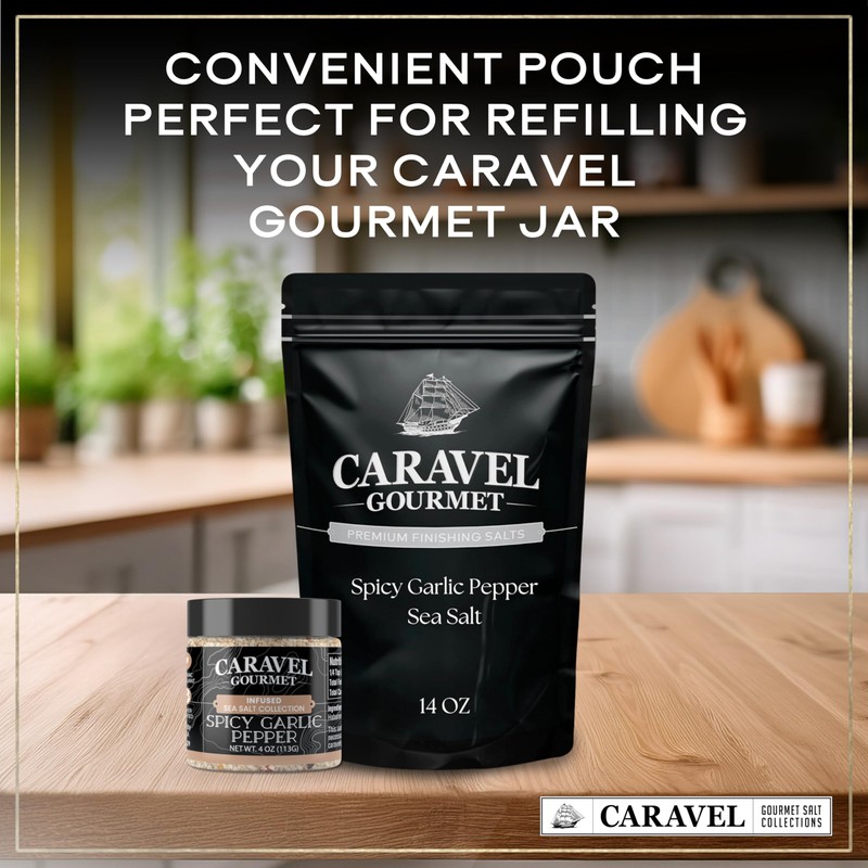 Spicy Garlic Pepper Sea Salt - Refill Pouch