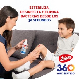 Jaloma 360 Pack de 3 piezas de 100 ml + 60 ml+ 30 ml, antiséptico para piel, auxiliar para heridas superficiales, sin ardor ni dolor