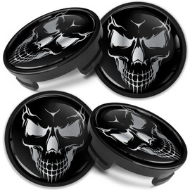 Compatible with Ford Wheel Center Caps Alloy Hub Centre Rim Cover Badge 54mm Skull CF 29