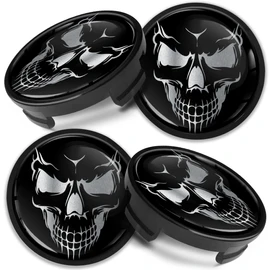 Compatible with Ford Wheel Center Caps Alloy Hub Centre Rim Cover Badge 54mm Skull CF 29