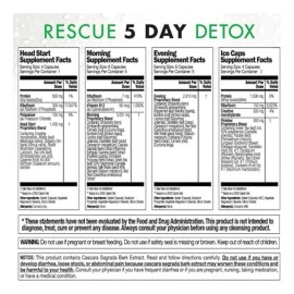 Rescue Detox Kit Desintoxicación Completa Días Cápsulas