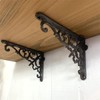[Set of 2] Shelf Bracket, Iron Antique Style Bracket, Cast