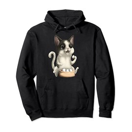 Cat Kitty Dim Sum Dumpling Cute Asian Chinese Food Kawaii Pullover Hoodie
