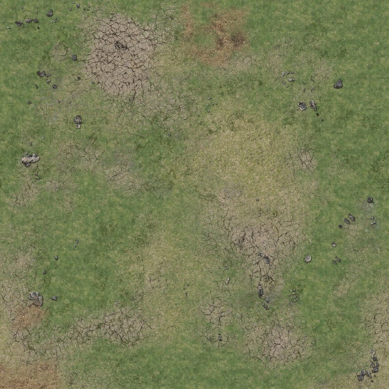 Battle Systems Grassy Fields Gaming Mat 3x3 - Grid