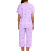 ENJOYNIGHT Women's Pajama Sets Cotton Sleepwear Tops with Capri Pants