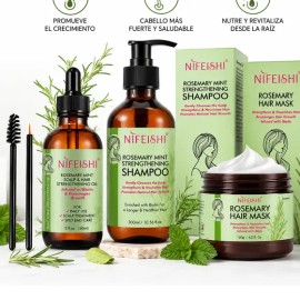 Kit Reparación Capilar Nifeishi Shampoo Mascarilla Aceite