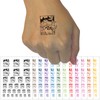March of Various Dinosaurs Temporary Tattoo Water Resistant Fake Body