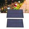 2Pcs Mini Solar Panel Epoxy Power Module Battery Polysilicon Industrial