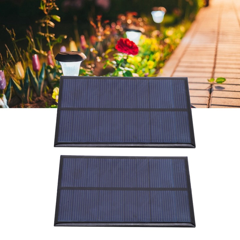 2Pcs Mini Solar Panel Epoxy Power Module Battery Polysilicon Industrial