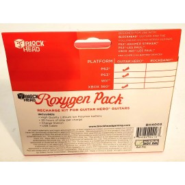 Block Head NEW IOB Guitar Hero Guitars Rechargeable Battery Kit ROXYGEN PACK by BLOCK HEAD
