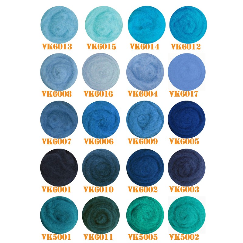 100% Wool for Felting or Spinning Carded Roving Wool for
